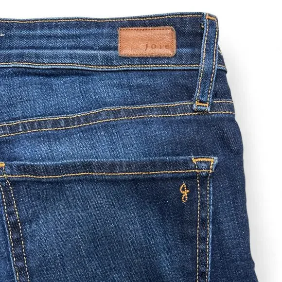 Joie Mid-Rise Skinny Jeans Dark Blue Ravine Womens 27 - Picture 7 of 11